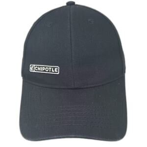 Loomstate Chipotle Baseball Cap Black White Strapback OS Hat Cotton Adjustable